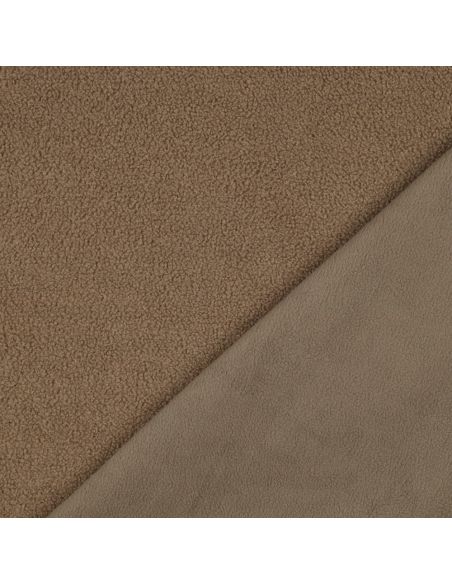 Tejido polar Teddy de doble cara - Mocha