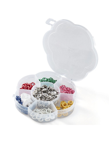 Caja de 60 botones de presión para jersey con herramienta de 8 mm