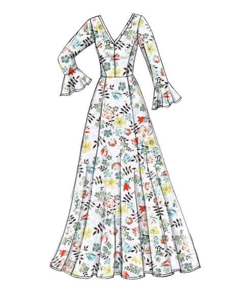 Patrón de vestidos - Vogue 9328