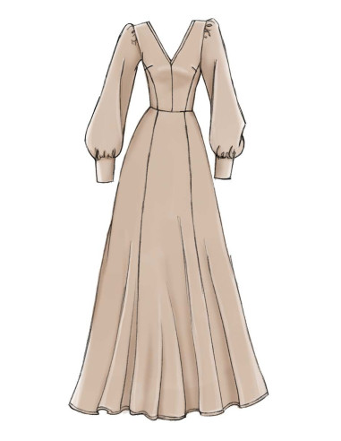 Patrón de vestidos - Vogue 9328