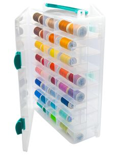 Caja de almacenamiento de doble cara con 48 compartimentos