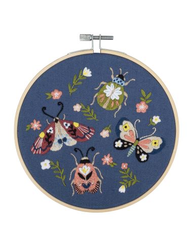 Kit de bordado - Mariposas y escarabajo