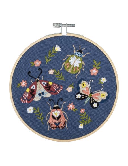 Kit de bordado - Mariposas y escarabajo