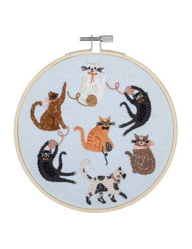 Kit de bordado - Gatos