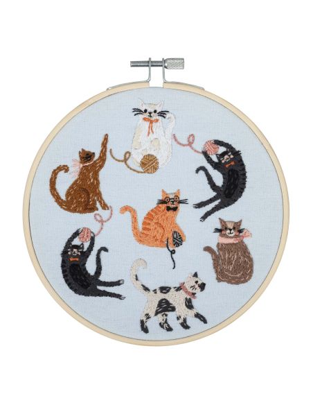 Kit de bordado - Gatos