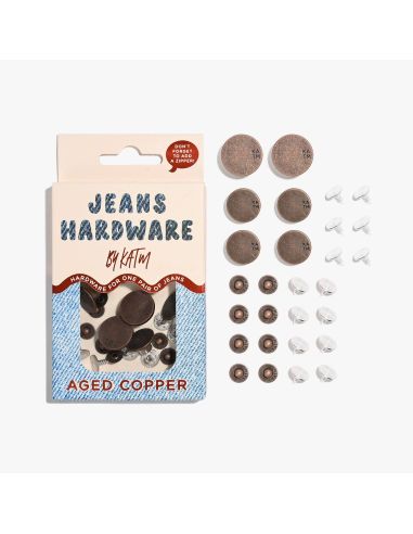 Kit de botones para jeans y remaches - Cobre