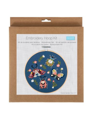 Kit de bordado - Mariposas y escarabajo