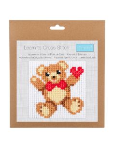 Kit de punto de cruz contado - Oso de peluche