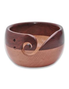Cuenco para ovillo de lana en madera de haya y sheesham duradero