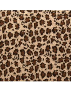 Tejido Teddy leopardo - Beige oscuro 2