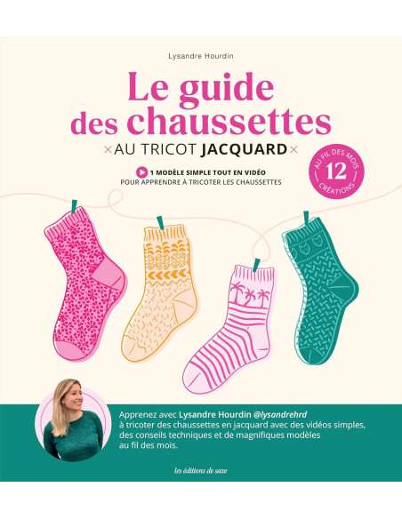 Libro la guía de los calcetines de punto jacquard