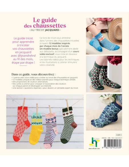Libro la guía de los calcetines de punto jacquard