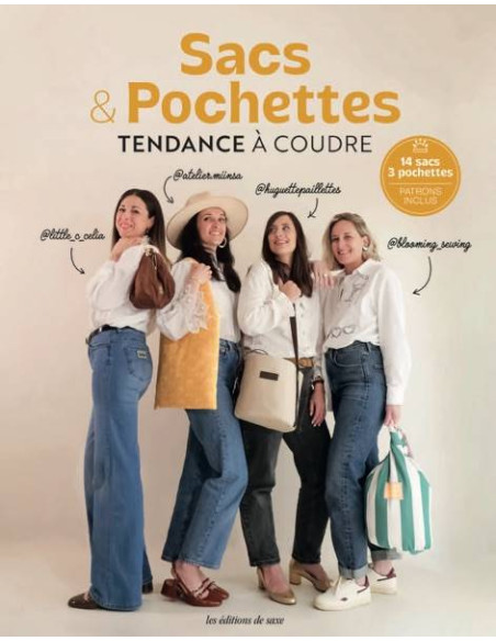 Libro de bolsos y carteras de moda para coser