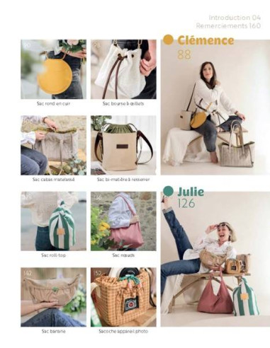 Libro de bolsos y carteras de moda para coser