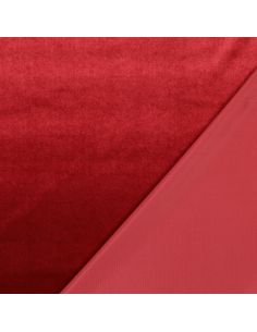 Tejido de terciopelo de lujo para muebles - Burdeos 2