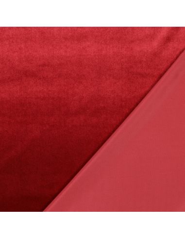 Tejido de terciopelo de lujo para muebles - Burdeos