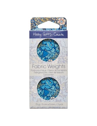Juego de 2 pesas para patrón - Colección flores azules