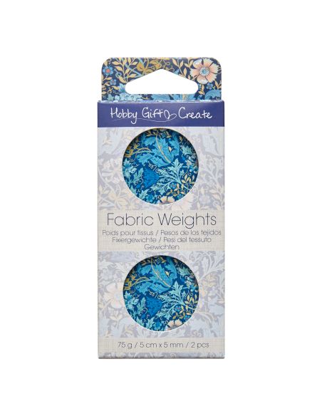 Juego de 2 pesas para patrón - Colección flores azules