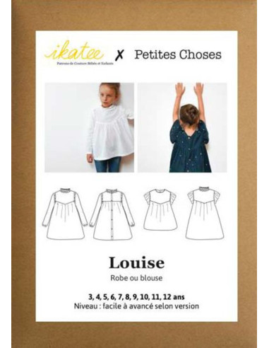Patrón de vestido y blusa Louise - Ikatee