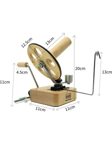 Bobinadora de lana de madera de haya premium