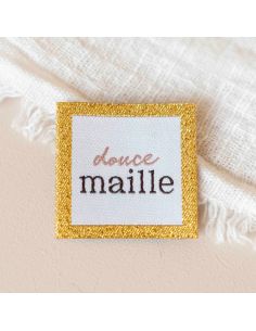 Etiqueta tejida para coser Malla suave