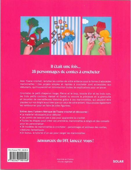 Libro de marionetas de ganchillo
