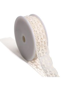 Encaje Géraldine 38mm - Crudo