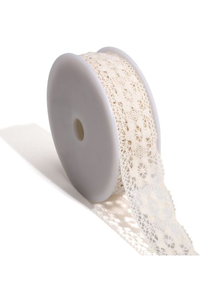 Encaje Géraldine 38mm - Crudo