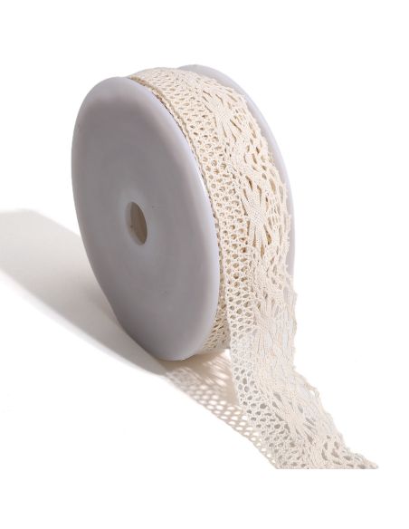 Encaje Leya 40mm - Crudo