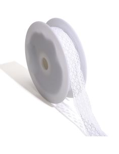 Encaje Clémence 25mm - Blanco