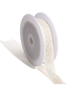 Encaje Clémence 25mm - Crudo