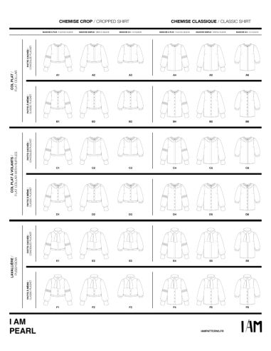 Patrón de blusas y tops Pearl - I am patterns