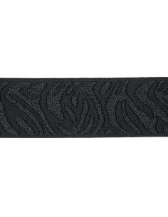 Elástico cebra - Negro y lurex negro 2