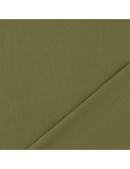 Tejido Scuba efecto piel de melocotón - Verde oliva