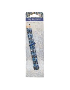 Tiza de crayón negro y blanco - Colección flores azules