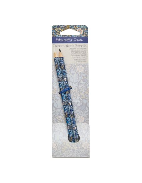 Tiza de crayón negro y blanco - Colección flores azules