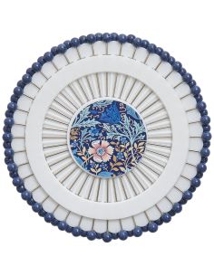 Disco de 40 alfileres con cabeza de plástico - Colección flores azules 2