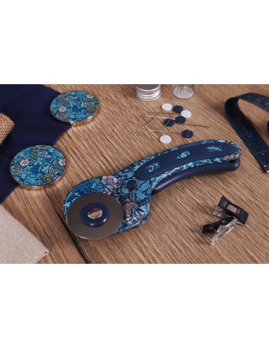 Cortador rotativo de 45 mm - Colección flores azules