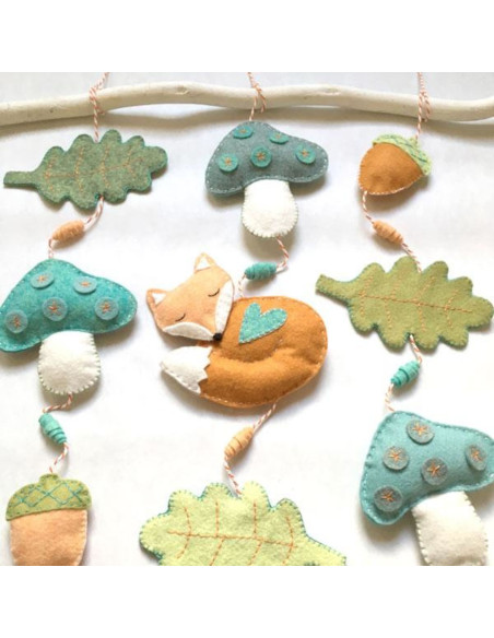 Kit de fieltro DIY bosque encantado