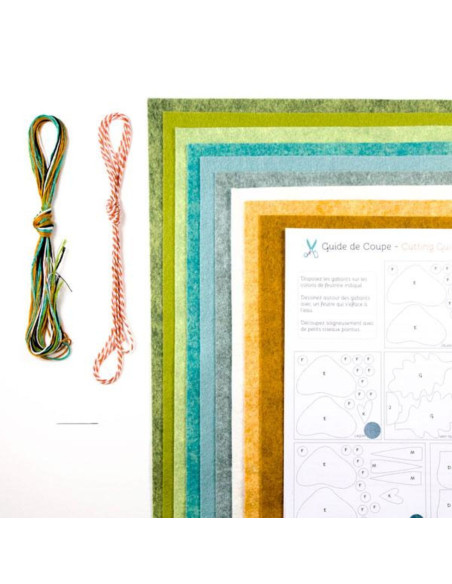 Kit de fieltro DIY bosque encantado