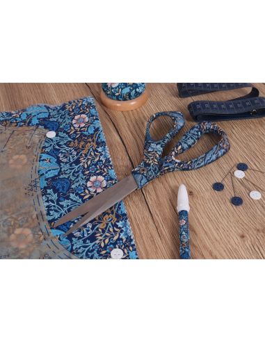 Tijeras de costura 21,5 cm - Colección flores azules