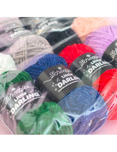 Bolsa de 8 ovillos Scheepjes Little Darling Sparkle