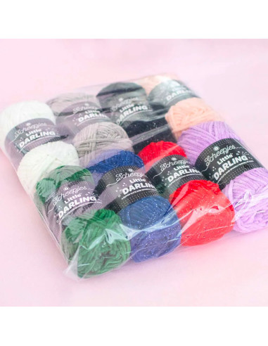 Bolsa de 8 ovillos Scheepjes Little Darling Sparkle
