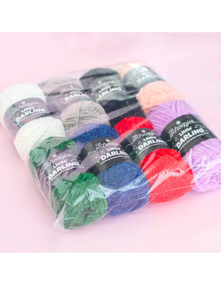 Bolsa de 8 ovillos Scheepjes Little Darling Sparkle