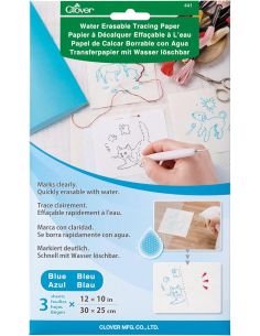 Papel de calco borrable al agua Clover
