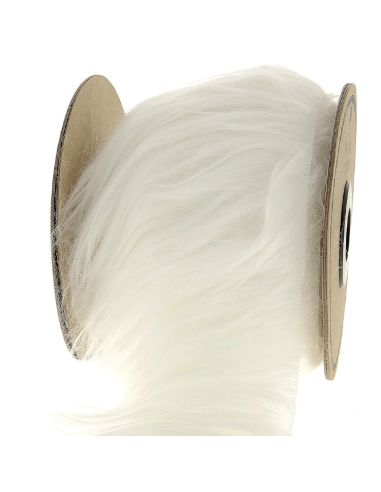 Cinta de piel barba de Navidad - Blanco