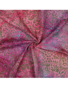 Tejido de viscosa batik Kaona - Rosa