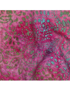 Tejido de viscosa batik Kaona - Rosa 2