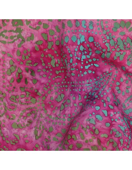 Tejido de viscosa batik Kaona - Rosa