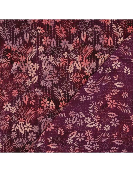 Tejido de viscosa batik Théa - Cereza